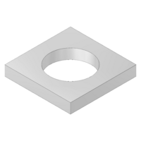 MODULAR SOLUTIONS ZINC PLATED FASTENER M5 SQUARE WASHER